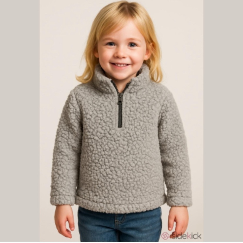 Wonder Nation Girls Size 5T Pullover Jacket Zip